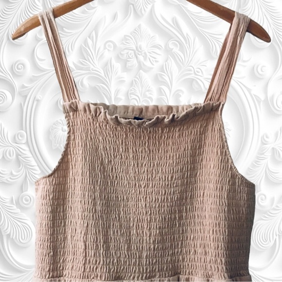 Wild Fable Tan Tiered Ruffle Skirt Dress Size XXL - Picture 2 of 4